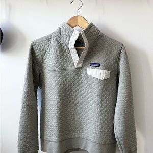 Patagonia Grey Snap-T Quilted Women’s Pullover
